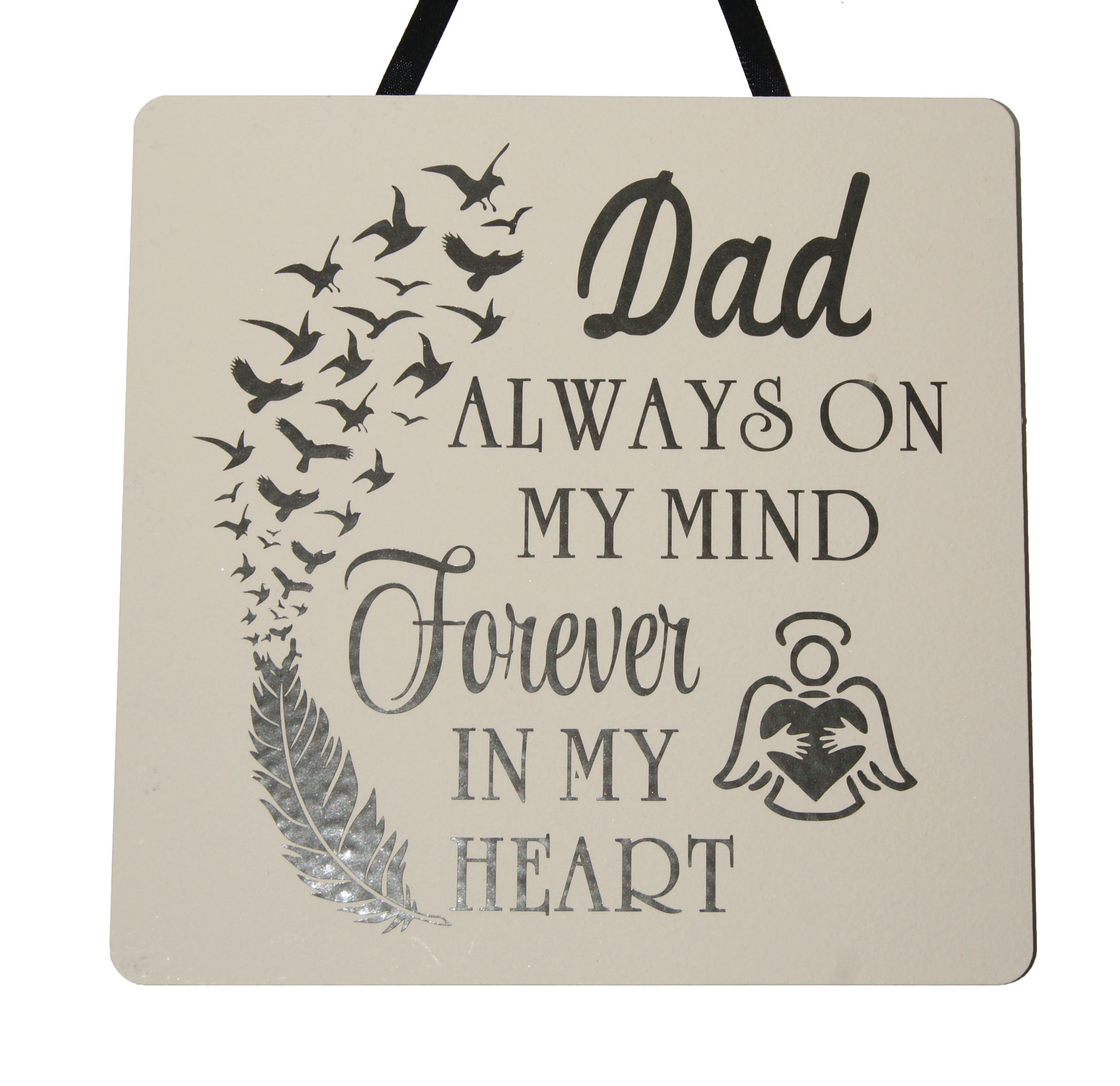 Dad Always On My Mind Handmade Plaque 5 99 Charms 4 You Italian Charm Bracelets