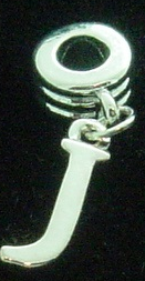 NEW Dangle letter J - fits European bead bracelets