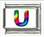 Rainbow letter - U