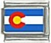US State Flag - Colorado - 9mm Italian Charm