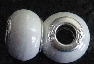 EB227 - White shiny bead