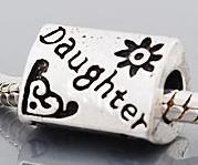 EB464 - Daughter with flowers trianglur bead