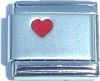 Any name Personalised with red heart - 9mm Italian charm