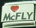 Love McFLY Red Heart Italian charm